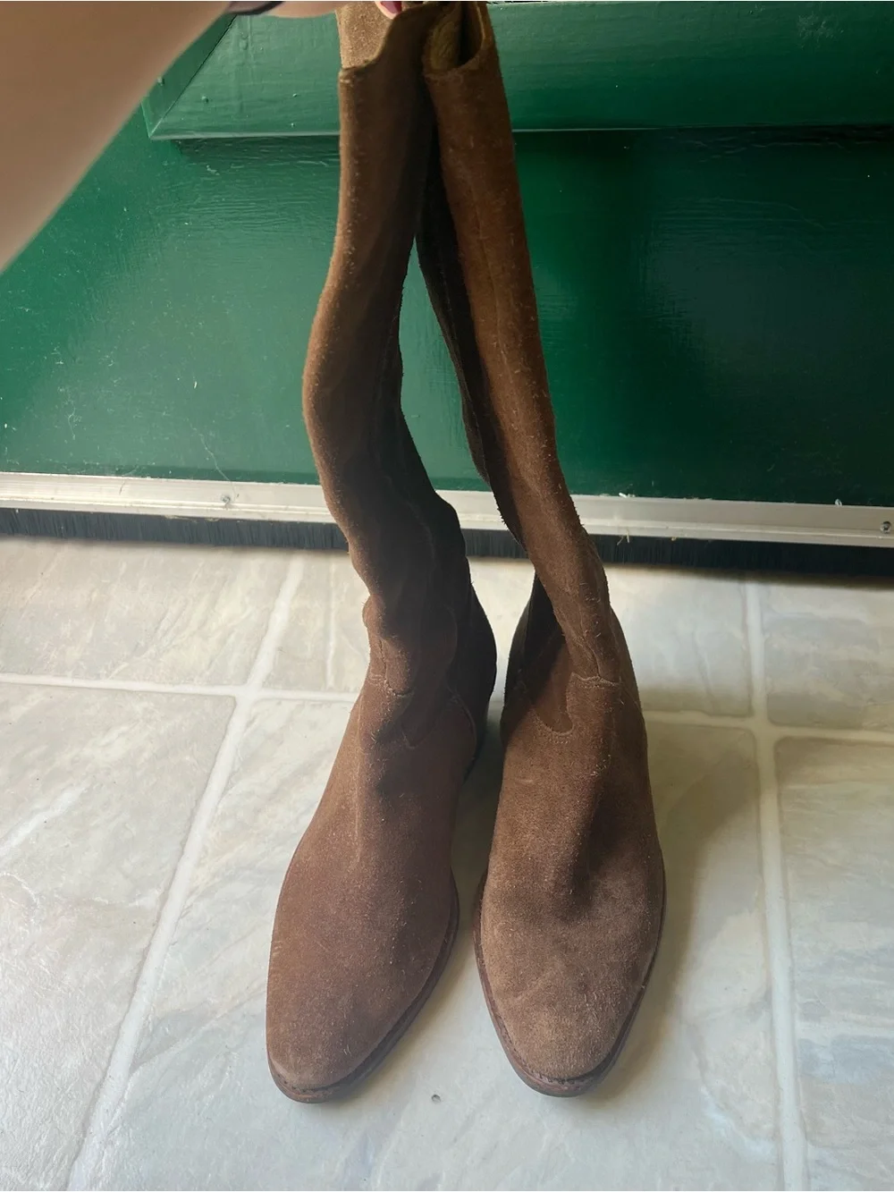 Matisse Chestnut Suede Over-the-Knee Boots